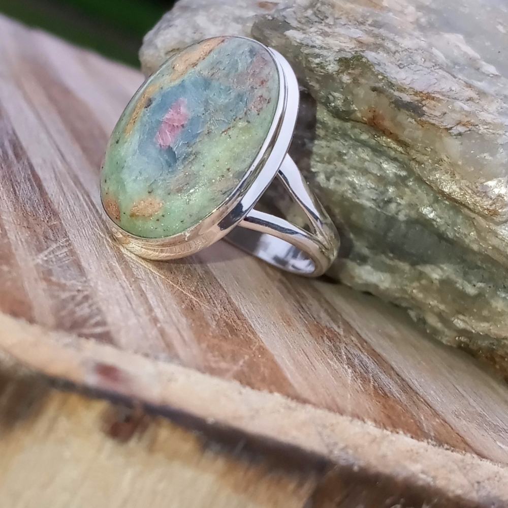 Ruby In Fuchsite Ring - image 5